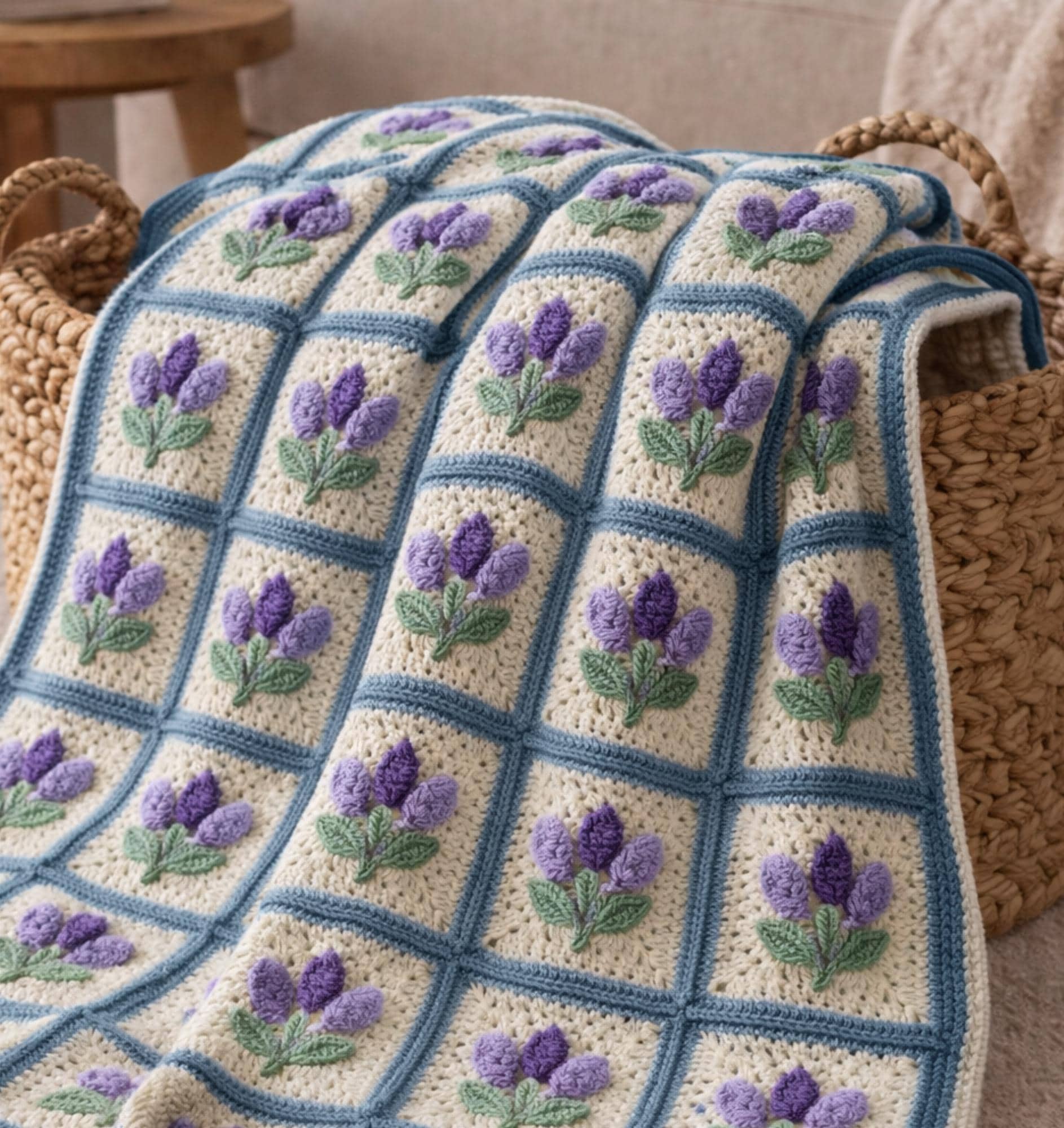 37 Lavender Crochet Patterns: Unleash Your Creativity with These Beautiful Designs 4 Lavender Granny Square Crochet Pattern (Step-by-Step