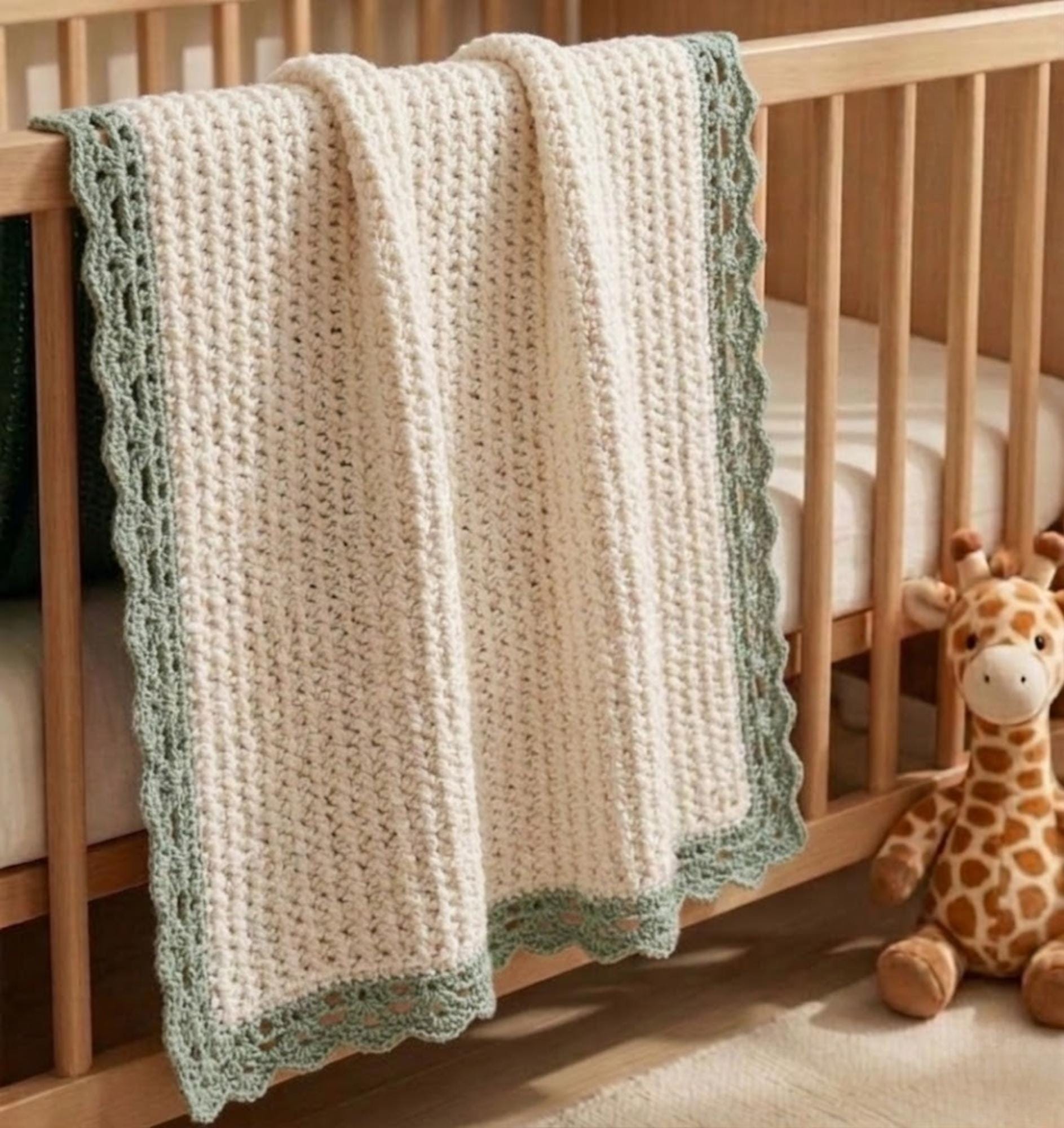 39 Crochet Borders with Lace, Scallops, Frames, and Table Runners 10 Crochet Garter Stitch Baby Blanket