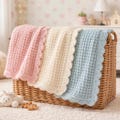 Waffle Stitch Crochet Baby Blanket Pattern, Easy Beginner Crochet (PDF Download)