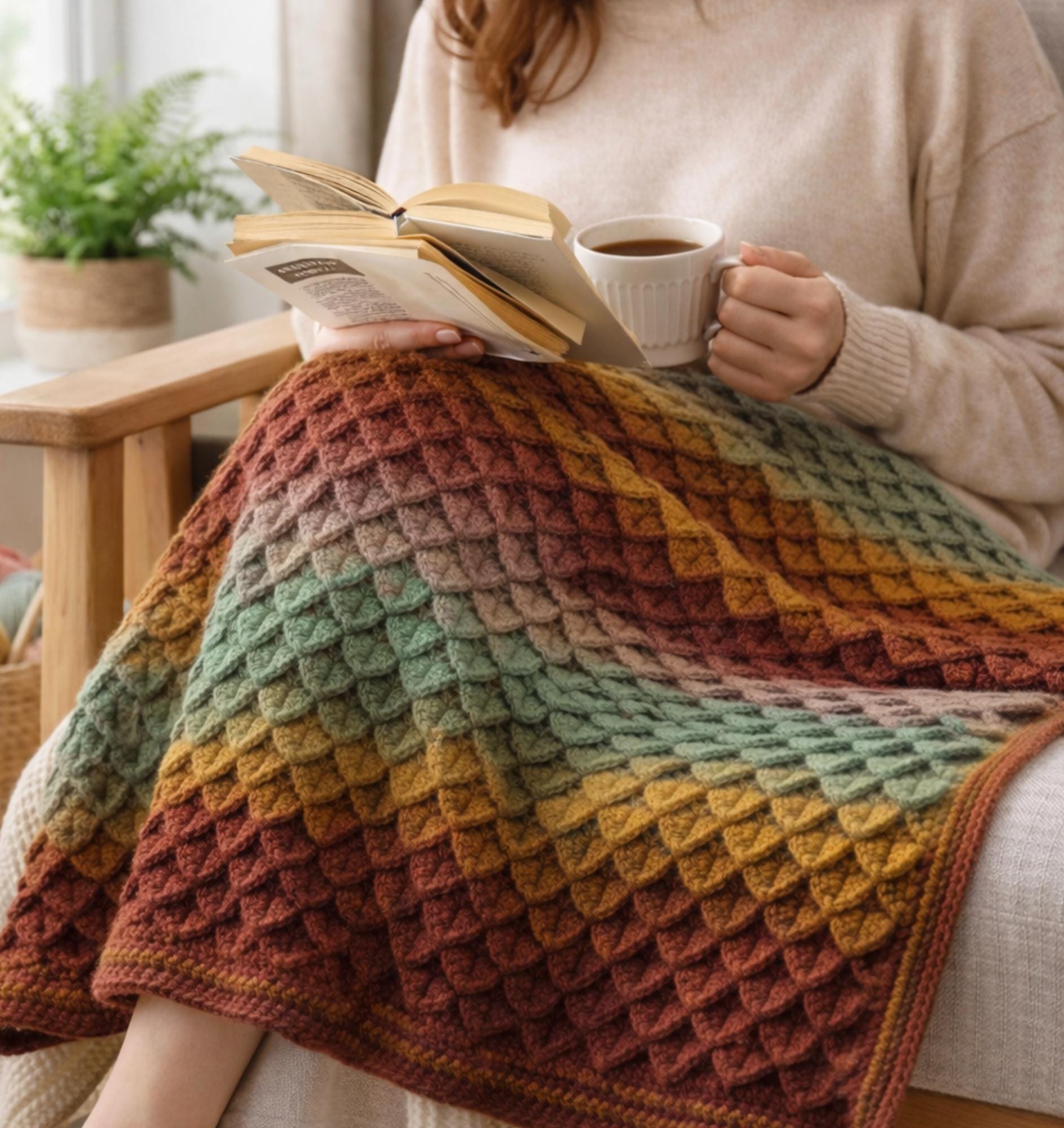 Dragon Scales Crochet Blanket Pattern, Easy Crochet Blanket Pattern ...