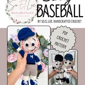 Häkelanleitung — Baseballspieler