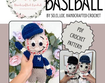 Crochet Pattern— Baseball Player
