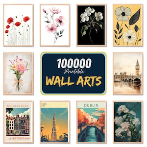 Whole Shop Sale 100,000 Printable Wall Art Eclectic Mega Bundle | Eclectic Gallery Set |Trendy Prints | Maximalist Prints | Gallery Wall Art