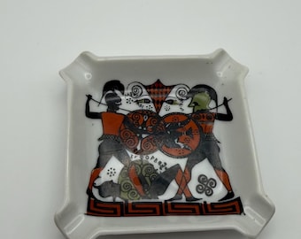 Vintage Greece decor | Greek souvenir ashtray or trinket tray
