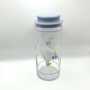 Vintage canister | Country Geese storage jar | cottagecore decor image 2