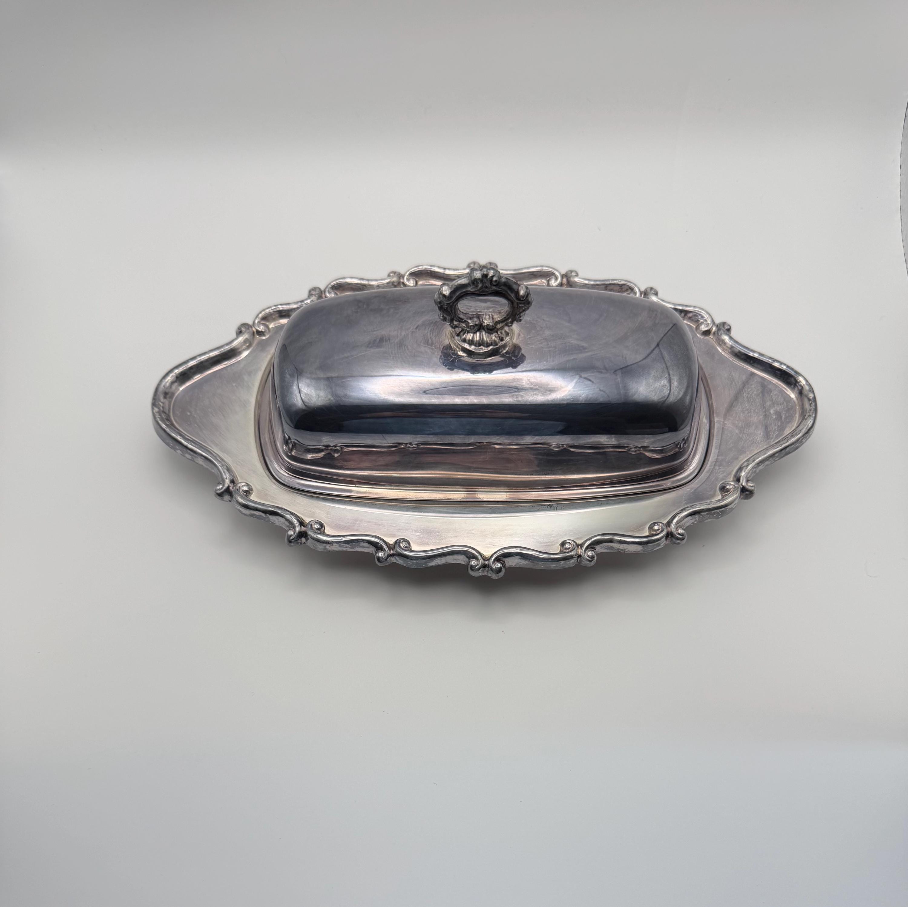 Fb Rogers Silver Butter Dish - Etsy