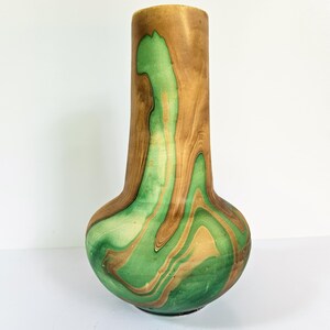 Vintage "Garden of God's" Art Pottery Vase. Stands 8.5" Tall x 5" Wide.