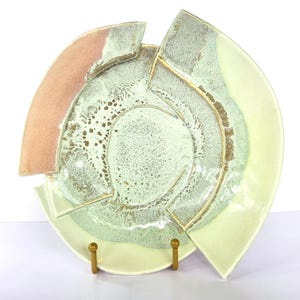 Terrin Levitt Studio Keramik Kunst: Handgemachtes Steingut Dekor (23 cm Durchmesser)