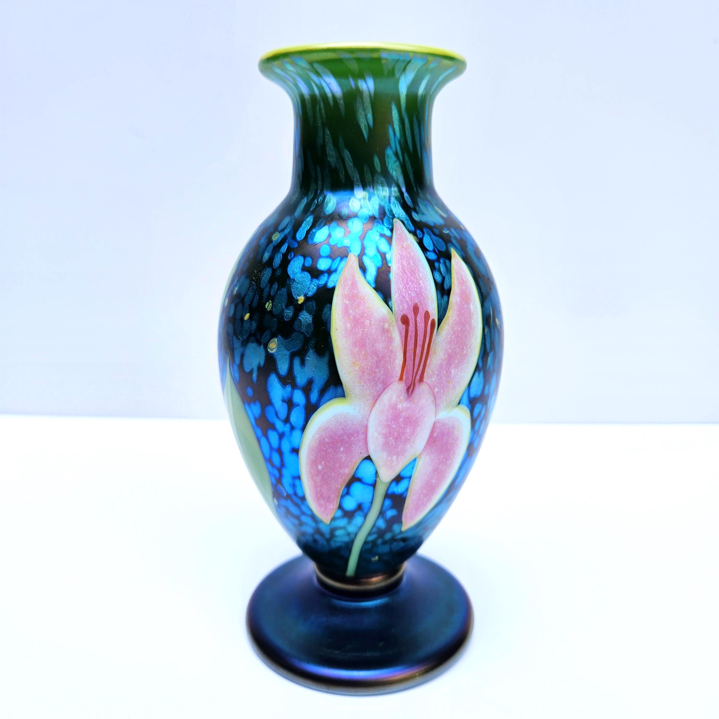 アメリカ　Orient & Flume Art Glass　フラワーベース Vases – Orient & Flume Art Glass