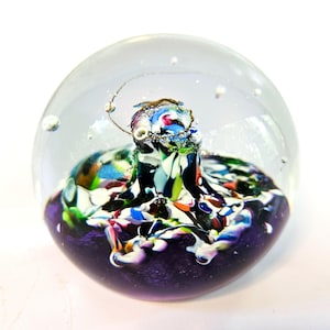 Caithness of Scotland Myriad Art Glass Paperweight: Handcrafted Collectible
