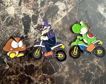 Mario Kart Character Pins