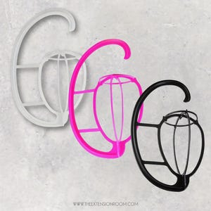 Wig Hanger | Space-Saving Wig Storage Hook for Drying, Styling & Display | Pink, Black, White