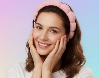 Spa Skincare Headband Gift | Ultra Absorbent Terry Cloth | Adjustable Fit for Face Wash, Makeup, Facial, Masking