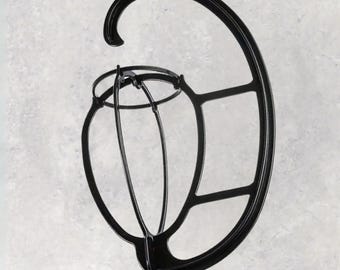 Black Wig Hanger | Storage Hook for Drying, Styling & Display