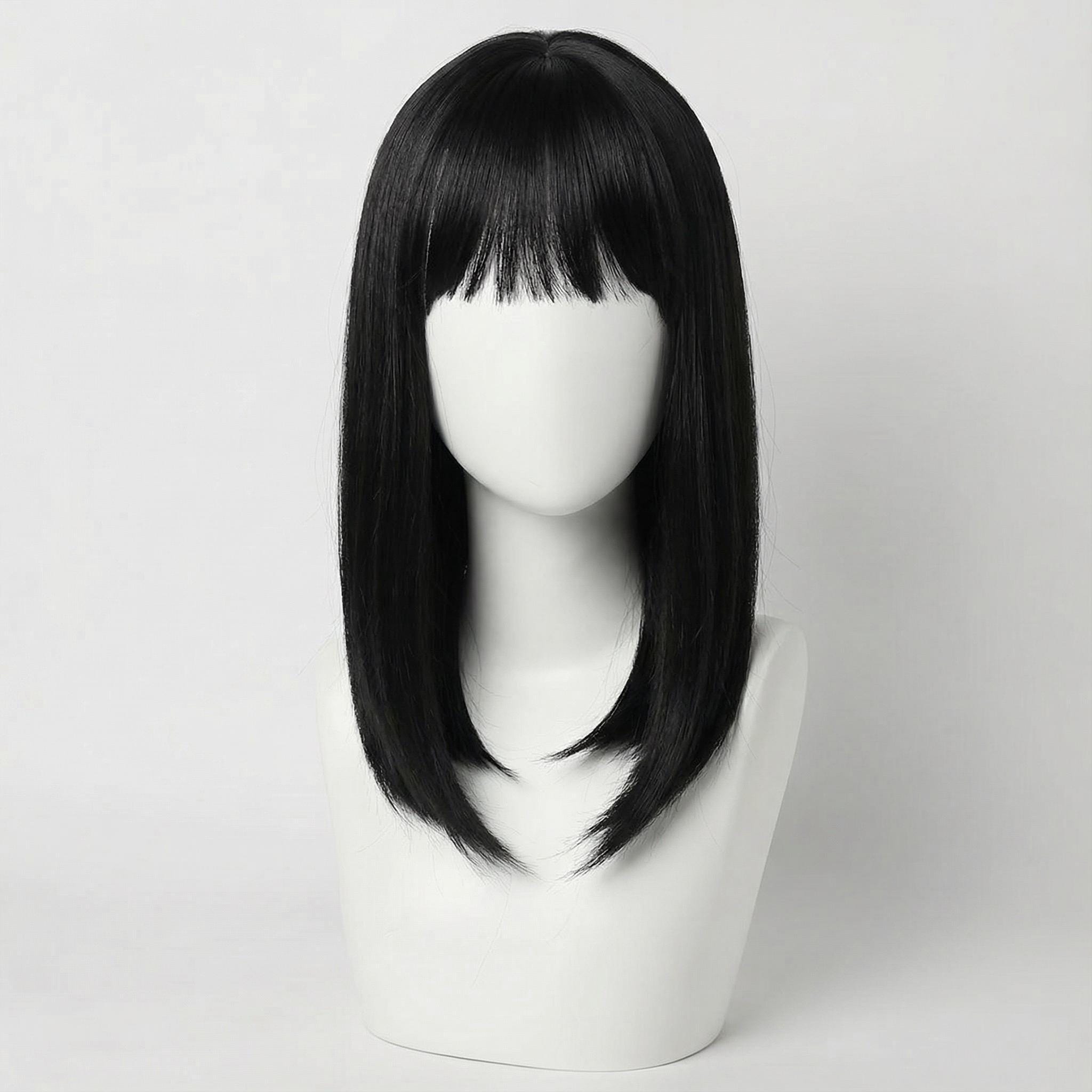 黒のストレートウィッグ4個セット ストレートブラックウィッグ - Etsy 日本