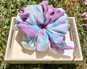 Watercolor Sky Oversized Scrunchie, Hair accessories, Trendy Jumbo Scrunchie, Tie Dye  Hair Scrunchie, Bridemaid Scrunchie, XXL Scrunc