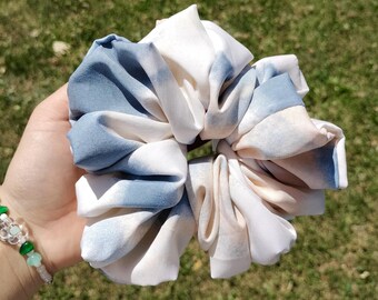 Watercolor Cloud Oversized Scrunchie, Hair accessories, Trendy Jumbo Scrunchie, Tie Dye Hair Scrunchie, Bridemaid Scrunchie, XXL Scrunc