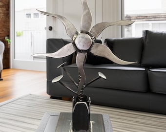 Handmade Welded Metal Flower
