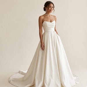 etsy a line wedding dress A Line Bridal Dress