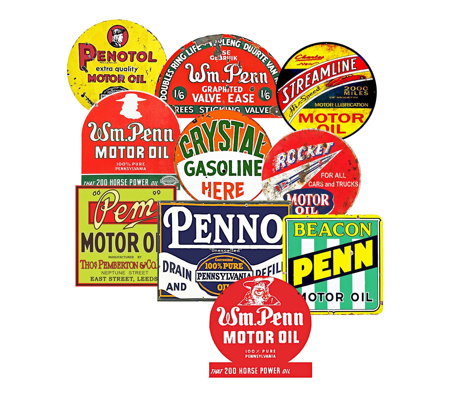 Oil Label Gift Set 10 Garage Oil Can Label Stickers Motor | Etsy