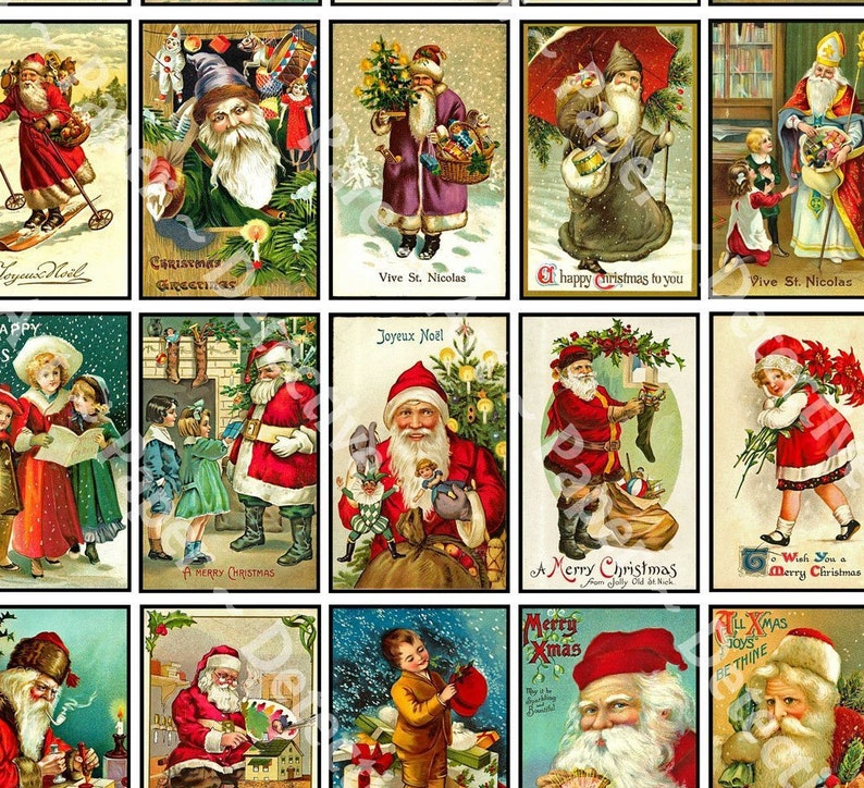 32 Pcs. Christmas Greeting Card Seals Envelope Seals Old | Etsy