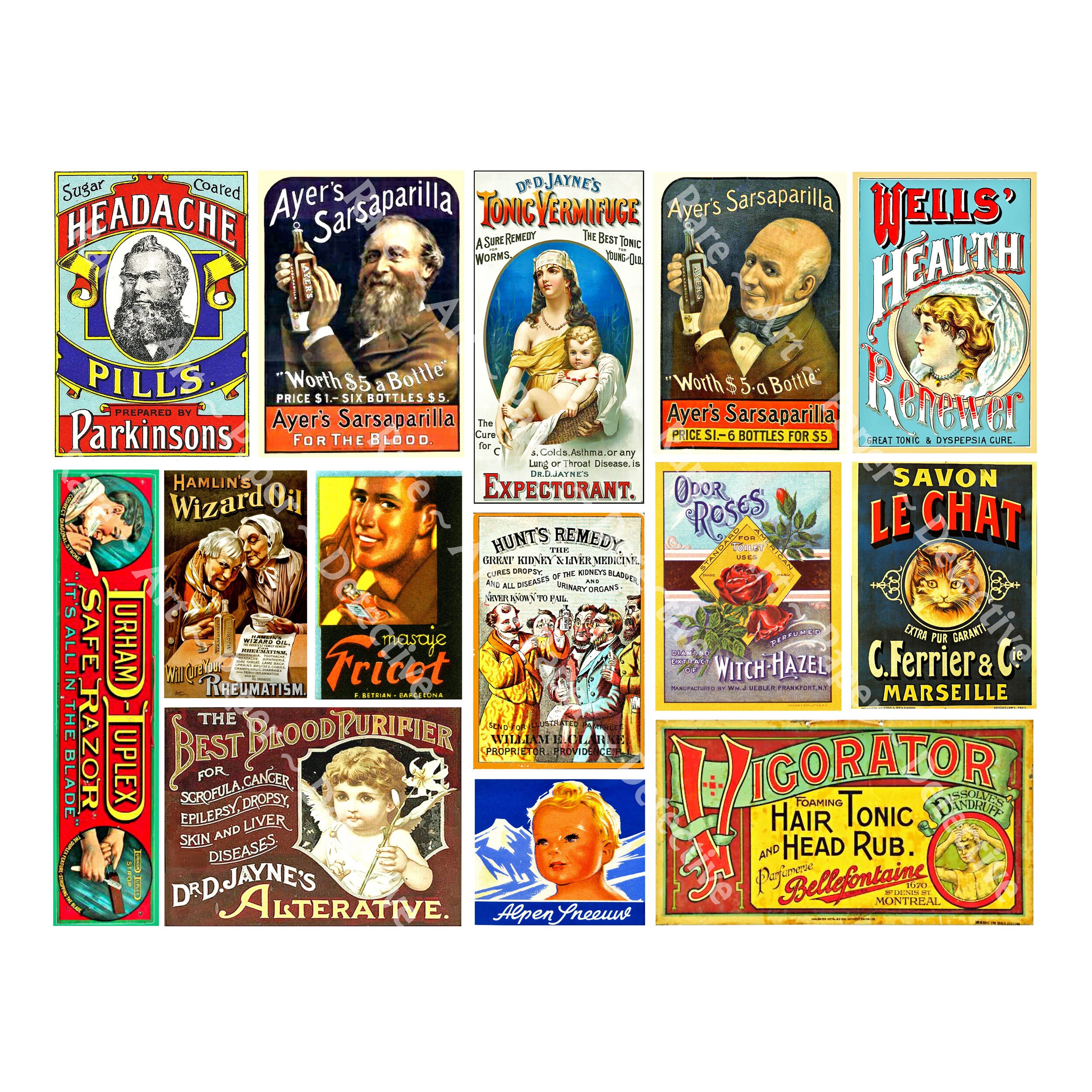 Colorful Apothecary Label Stickers 73 Pcs set on 4 Etsy