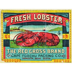 Kitchen Lobster Label Stickers Set 6 Can Labels for Kitchen - Etsy