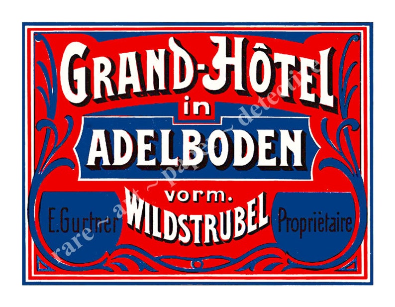 Retro Suitcase Sticker Switzerland Travel Theme Hotel Luggage Label Sticker Baggage Tag Vintage Travel Trunk Decal 59 Sticker Label