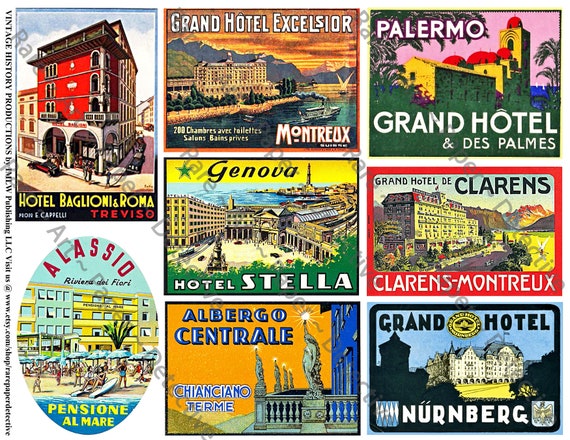 hotel luggage labels