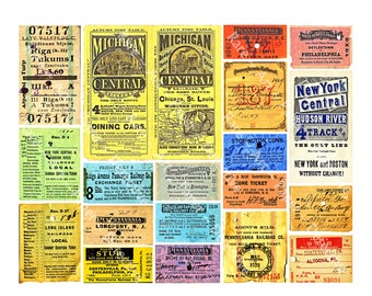 ヴィンテージ未使用ペンシルバニア鉄道チケット 9 枚セット - Etsy 日本