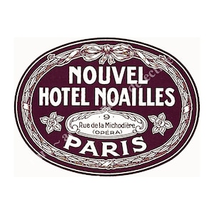 Adesivo para etiqueta de bagagem de hotel, Paris, França, adesivo vintage para etiqueta de mala francesa, adesivo para mala de viagem, papel para arte de diário, D90