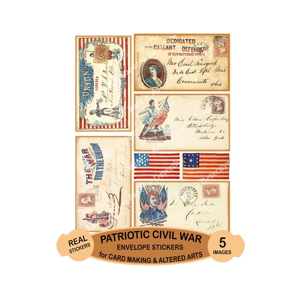 Historical Civil War Stickers Etsy