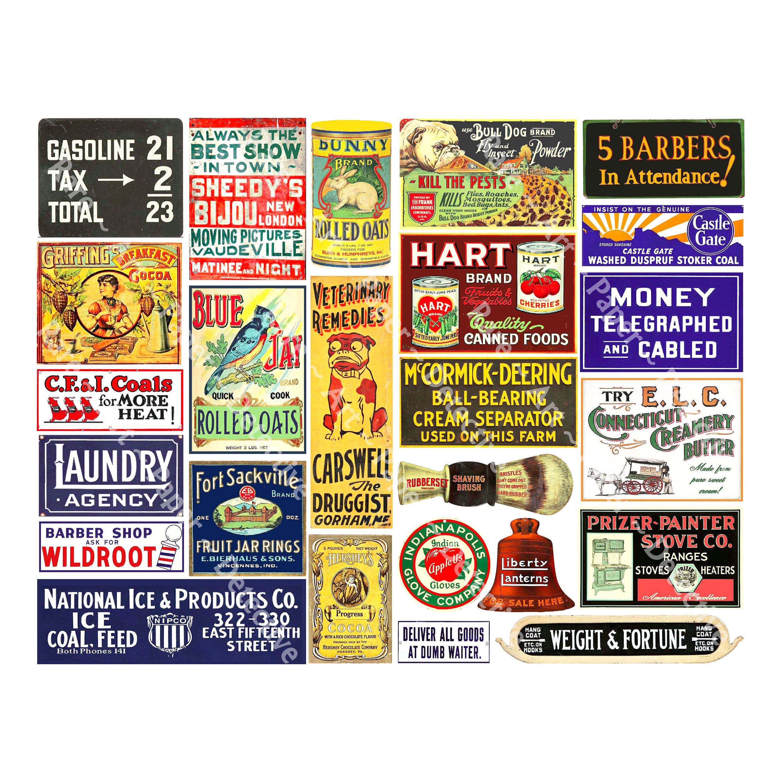 Vintage Hardware Catalog Merchandise Stickers & Labels