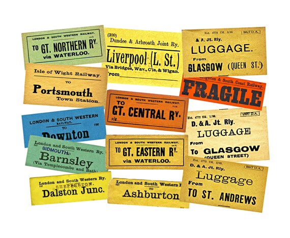 luggage tag stickers
