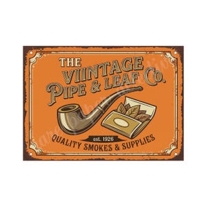 metal tobacco signs Vintage Tobacco Signs