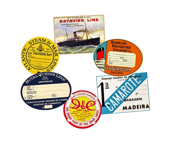 Adesivo Da Viaggio, Decalcomania A Forma Di Piroscafo - Foto 6