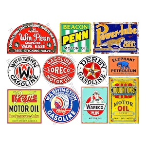 Foglio di adesivi per cassette degli attrezzi, etichette per lattine di olio, confezione di carta per clipart da garage, adesivi per olio motore, taniche di benzina, decalcomanie per auto e auto, foglio tagliabile fai da te, 493A
