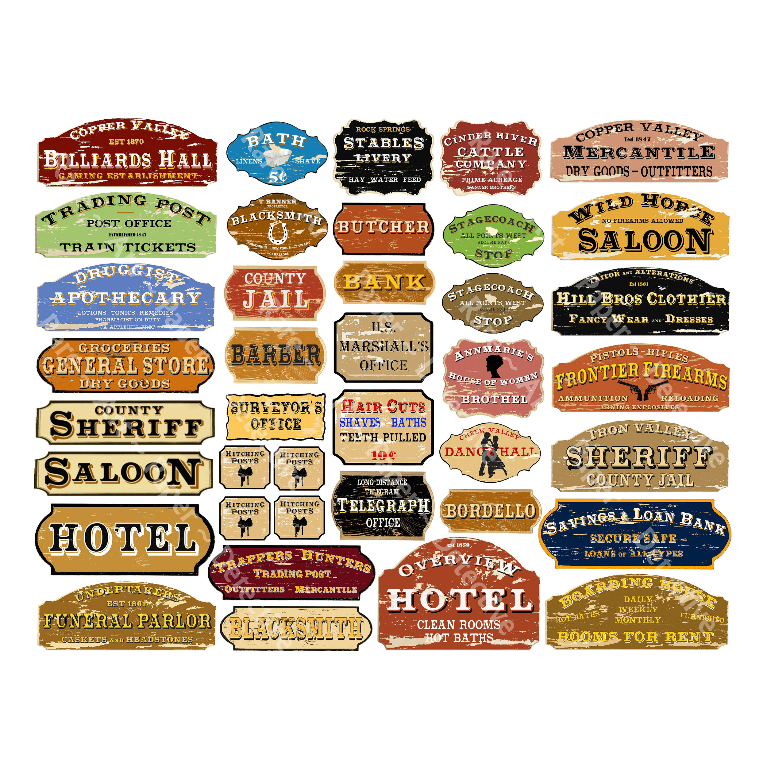 Old West Signs - Etsy