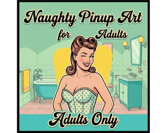 Naughty Pinup Girl Sticker Tags, Junk Journal & Collage Crafters, Mature Content, 9 Tags at about 3.5" tall each, Cut and Peel Sheet 1562