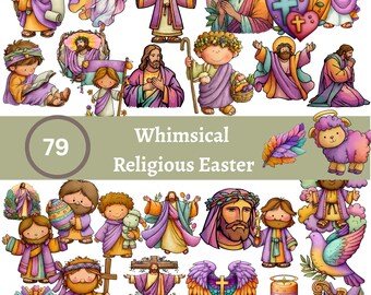 Whimsical Religious Faith Easter Png (79) Christian png  (Digital Download)