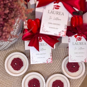 Candela Bomboniera Laurea Personalizzata – Idea Regalo Profumata per Laureati