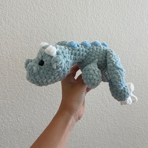 Crochet Dragon Plush - Amigurumi Dragon - Fantasy Creature Gift - Soft Handmade Plushie - Desk Buddy