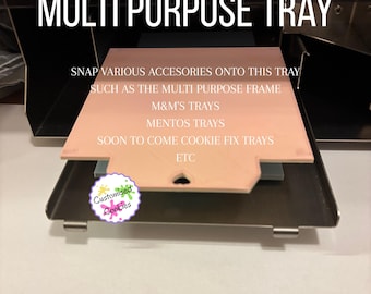 STL for Multi Purpose Magnetic tray - Eddie edible printer - use with my Height Platform Kit to print sugar Cookies, M&M'S, mini cakes, etc