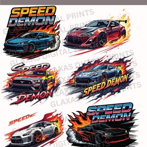 JDM Car Drift Design Bundle: Racing SVGs for Sublimation (Instant Download)