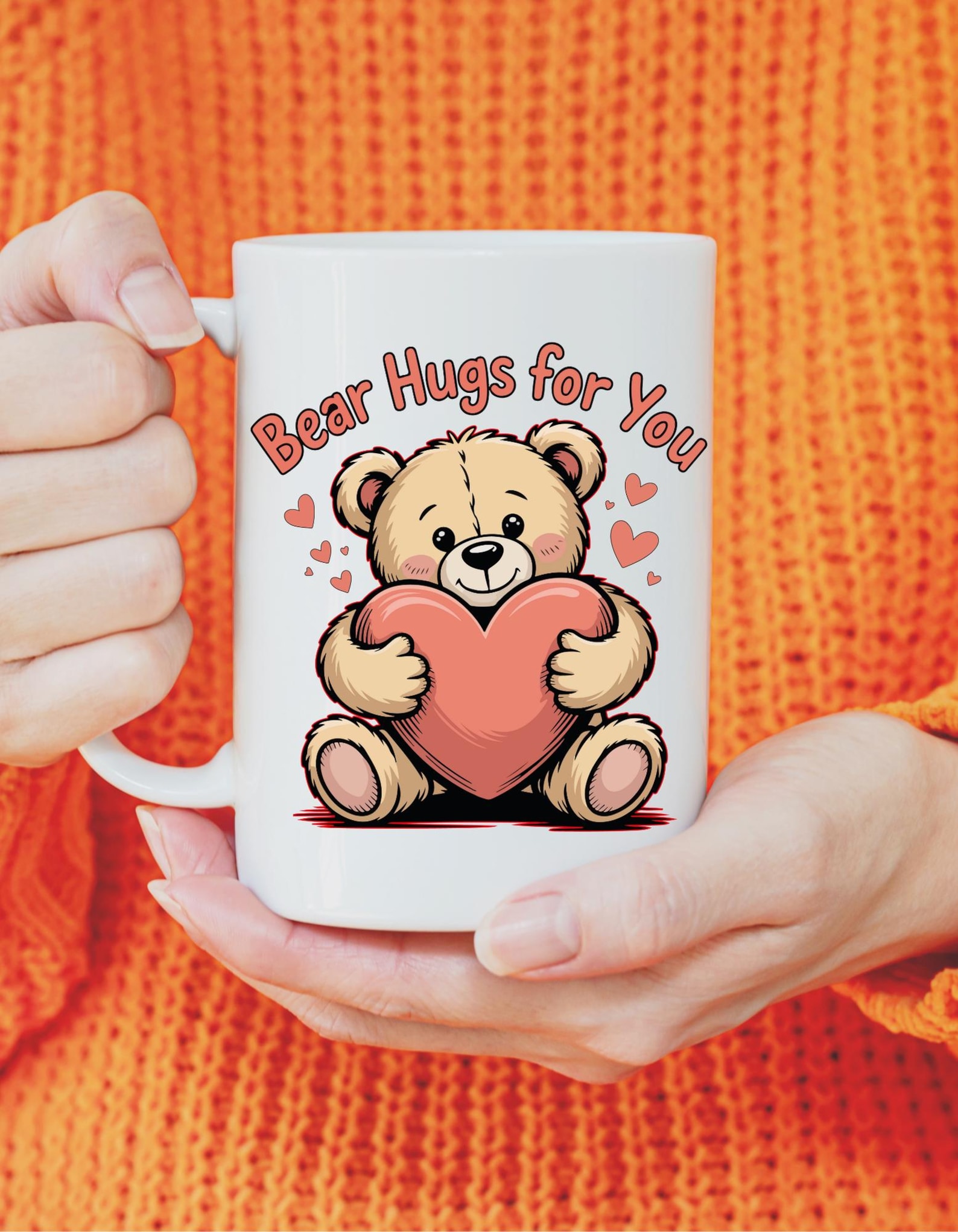 Hug Heart Sticker Teddy Bear Hugs Heart, Valentine PNG SVG, Shirt Design (digital ...