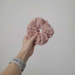 Handmade Crochet Scrunchie | Soft Pink Hair Tie | Stylish and Comfortable Hair Accessory