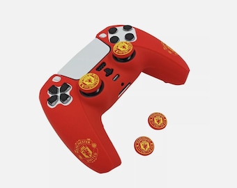 Pro Gamer Controller Skin Manchester United , PS5 Controller Cover with 2pc Thumb Grips