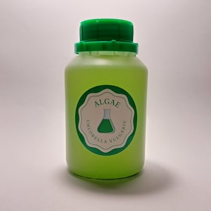 Chlorella Vulgaris - 250 ml de culture vivante starter + instructions détaillées en fichier PDF gratuit (inclut la personnalisation facultative du produit)