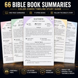 Bible Study Made Easy: Color-Coded Summary Kit for Every Book