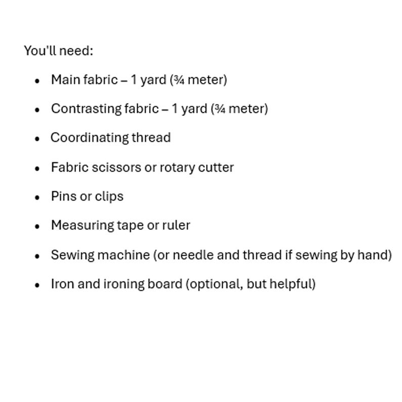 The supply list is shown